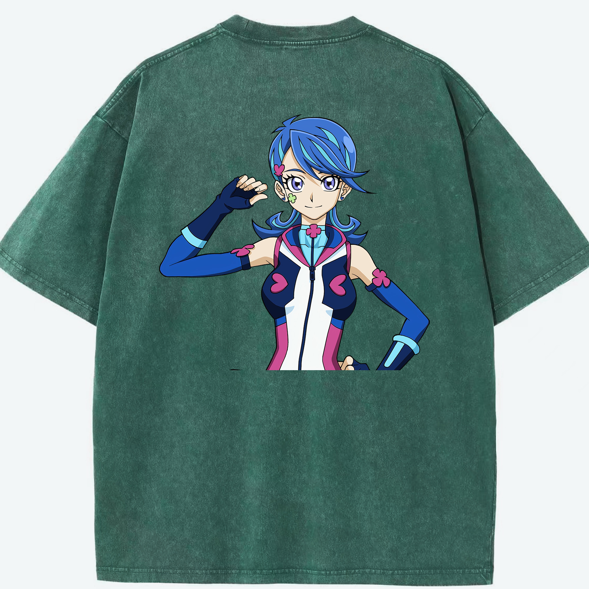 （画像用） 遊☆戯☆王 Yu-Gi-Oh! 綿100% ヴィンテージ風 半袖Tシャツ（背面プリント）